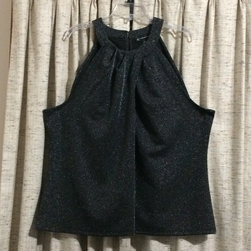 INC International Concepts Metallic Halter Top